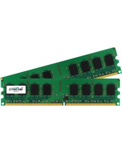 Crucial 2GB (1GBx2) DDR2-1066 (PC2-8500) Non-ECC 240-pin UDIMM Memory Module - CT2KIT12864AA1067/CT2CP12864AA1067