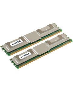 Crucial Technology CT2CP102472AF667 (8 GBx2) 240-pin DIMM DDR2 PC2-5300 CL=5 Fully Buffered ECC DDR2-667 1.8V 1024Meg x 72 Memory Kit